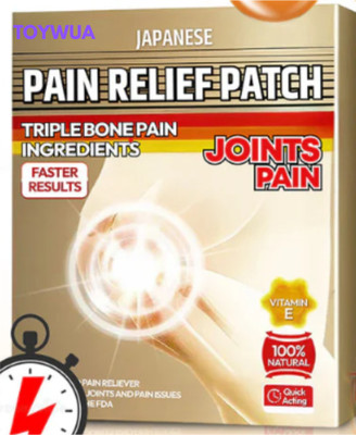 Toywua Japanese Pain Relief Patch for Joint Pain Herbal Formula Without Side Effects Plaster & Patch(10 x 1 Patches)