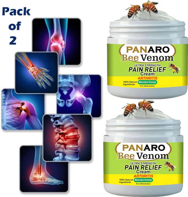 PANARO BeeVenom Joint & Bone Therapy Cream for Pain Relief | Cream(2 x 50 g)