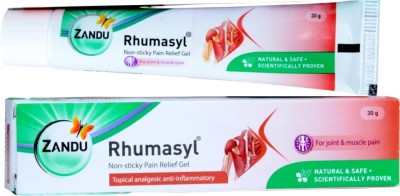 ZANDU rhumasyl non- sticky pain relief gel 30g pack of 3 Gel(3 x 0.03 g)