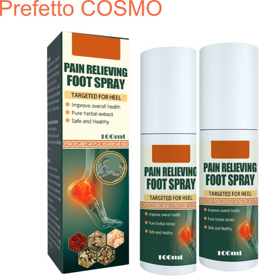 Prefetto COSMO Pain Relieving Foot Spray (2-Pack) – Instant Pain Relief Liquid(2 x 100 ml)