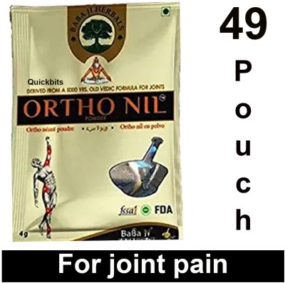 Quickbits Ortho Nil Powder Baba ji ORTHONIL POWDER FOR JOINT PAIN BODY PAIN MUSCLE PAIN Powder(49 x 1 Units)