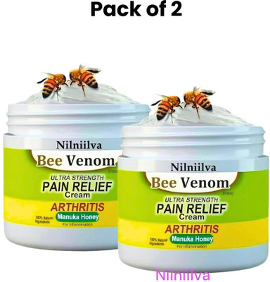 NILNIILVA Bee Venom Cream for Fast Acting Joint Relief Pack of 2 Cream(50 g)