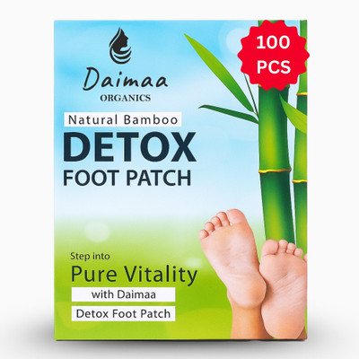 Daimaa Organics Detox Foot Patch Pain Stress Relief Body Cleansing Toxins Remover Adhesive Pads Plaster & Patch(100 x 1 Patches)