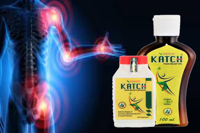 Masolin Herbal Katch Ayurvedic Pain Relief - Oil 100ml and Capsule 60Cap Liquid(2 x 1 Units)
