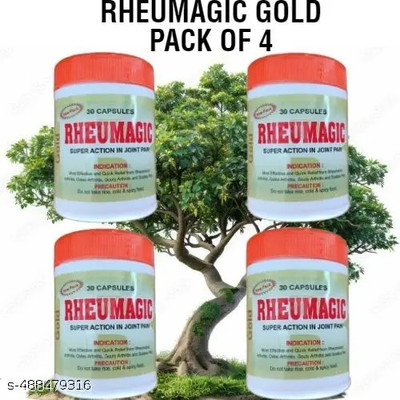 JRA Cure RHEUMAGIC GOLD CAPSULE (pack of 4) Tablets(4 x 30 Units)