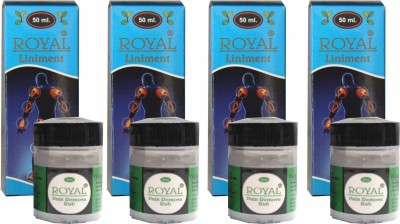 BRS Herbals Royal Liniment Oil 50ml Pack of 4 Liquid(8 x 50 ml)