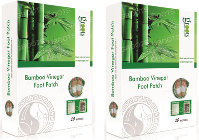 Groots Detox Foot patches,Cleansing Remover Foot Patch (20 Patches) Plaster & Patch(2 x 10 Patches)