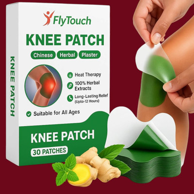 FlyTouch Quick Action Herbal Knee Patches for Daily Joint Pain Comfort, Flexible Fit Use Knee Support(Green)