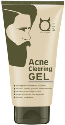 Qraa Acne Clearing Face Gel for Men with Turmeric & Tea Tree Oil | Treats pimples(50 g)