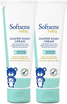 Softsens Natural Diaper Rash Cream, Enriched With Aloe Vera Juice | 50gm - Pack of 2(100 g)