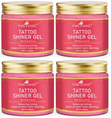 PARK DANIEL Tattoo Shiner Gel with Rose Extract Prevents Color Leaching Pack 4 of 100 G(400 g)