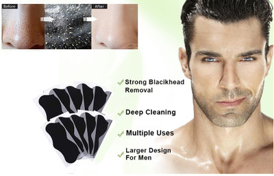 tanvi27 Nose Blackheads Remove Mask Plaster Nose Strips Remove Blackhead Pores Black set(10 g)