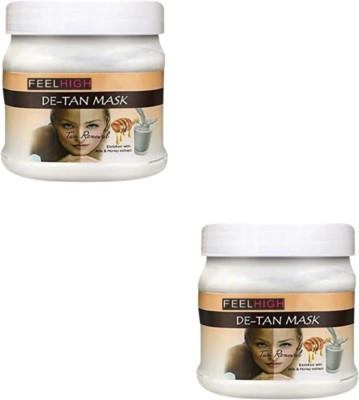 feelhigh De-tan Face Mask - Skin care Product- Pack2(500 g)