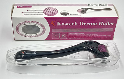 Kostech Derma Roller 0.5mm with 540 Titanium Needles For Anti-aging, Anti-wrinkle, Acne Scar Removal(100 g)