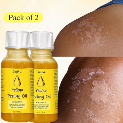 SINJHA Yellow Peeling Oil Extra Strength For Remove All Dark Circle 50Ml (Pack Of 2)(100 ml)