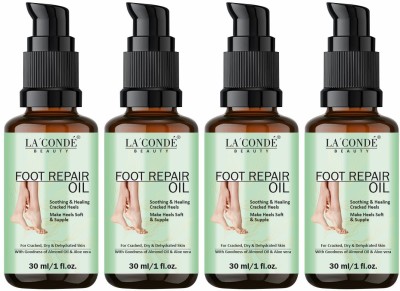 La'Conde Cracked Heel Repair Oil for Soothing & Healing Cracked Heel Pack of 4 of 30ML(120 ml)