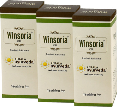 Kerala Ayurveda Winsoria Oil Minimizes Itching and Discoloration of Skin100 Ml (Pack of 3)(300 ml)