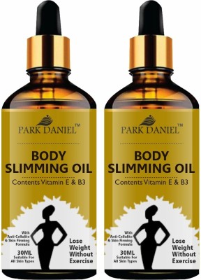 PARK DANIEL Anti Cellulite & Slimming Massage Oil Helps in Fat Burning Pack of 2 of 30ML(60 ml)