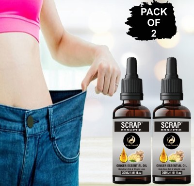 Scrap Cosmetic FDA Approved Slimming Tummy Ginger Oil | Ginger Essential Sliming Weight Loss(60 ml)