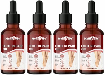 Mensport Foot Repair Oil to Get Cracked Free and Smooth Heels Pack of 4 of 30ML(120 ml)