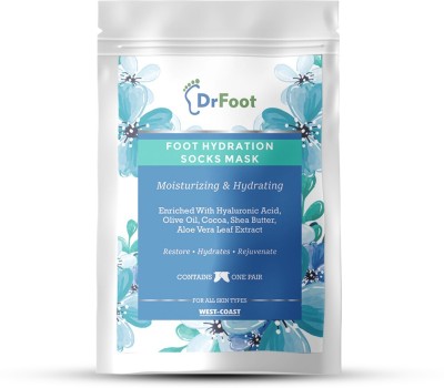 Dr Foot Foot Hydration Socks Mask with Hyaluronic Acid, Olive Oil, Cocoa, Shea Butter and Aloe Vera(30 g)