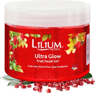 LILIUM Ultra Glow Fruit Facial Gel For Fresh Look Natural Glow Fairer Complexion(900 ml)