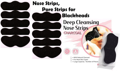 tanvi27 New Nose Blackheads Remove Mask Plaster Nose Strips Remove Blackhead Pores Black(10 g)