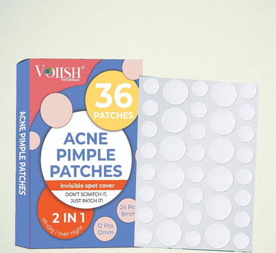 VOIISH Acne Pimple Patch 36 Hydrocolloid Waterproof Patches For Active Surface(30 g)