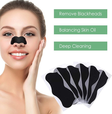 GULGLOW99 10 Pcs. Charcoal Nose Strips Combo | Blackhead Remover Nose Strips(10 g)