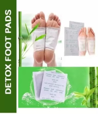 HERBZZ 10 Pc Detox Foot Patches adhesive Pads Kit, Natural Unwanted Toxins Remover(10 g)