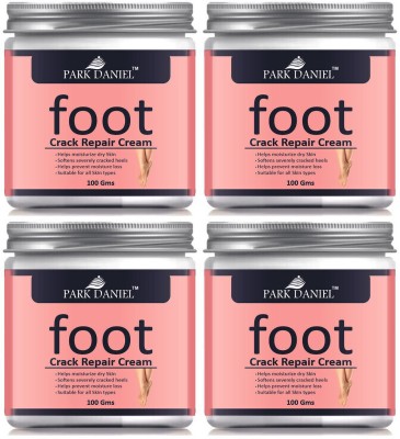 PARK DANIEL Soft Heel Foot Cream Repair Rough, Dry and Cracked Heel Pack of 4 of 100 grams(400 g)