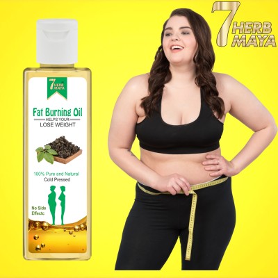 7Herbmaya Fat Loss Oil/Fat Burning Oil for Men & Women/Ayurvedic Fat Cutter Medicine Oil(100 ml)
