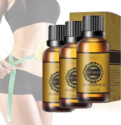AroMine Tummy Massage Oil for a Belly Fat Drainage oil Reduce Fat Loss -30ml-3-Bottle-(90 ml)