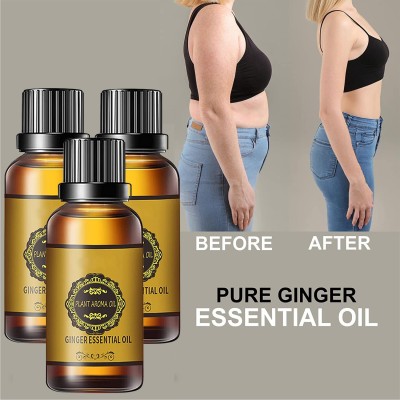 Oraya Drainage Tummy Ginger Essentials Oil for Belly Drainage oil-30ml-3-Bottle-(90 ml)