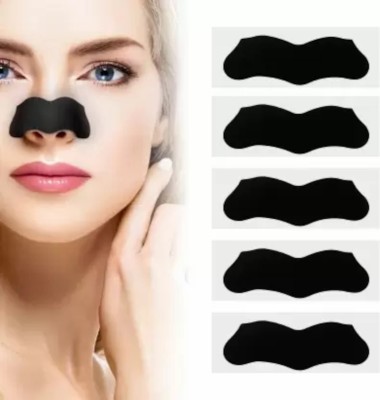 klyish 5 Pcs Charcoal Nose Strips Combo | Blackhead Remover Nose Strips(5 g)