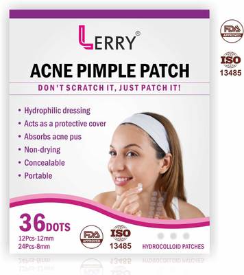 LERRY Acne Pimple Patch--36 Invisible Facial Strickers With Hydrocolloide