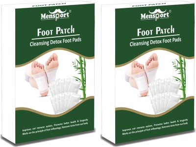 Mensport Detox Foot patches,Toxin Remover Foot Pads, Pain Relief 10 Patches Pack 2(20 g)