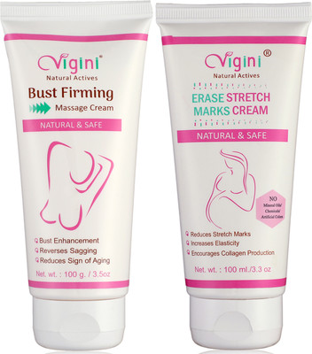 Vigini Stretch Marks Cream With Lubricating Gel & Lightening Intimate Wash(3 Items in the set)