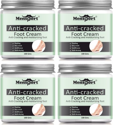 Mensport Foot Repair Cream For Itchy Feet & Cracked Heels Pack of 4 of 100gms(400 g)