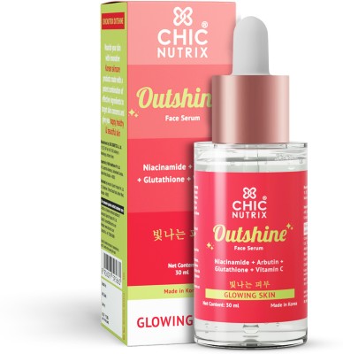 Chicnutrix Outshine - Korean 2% Niacinamide + Glutathione + Vit C for Dark Spots and Acne(30 ml)