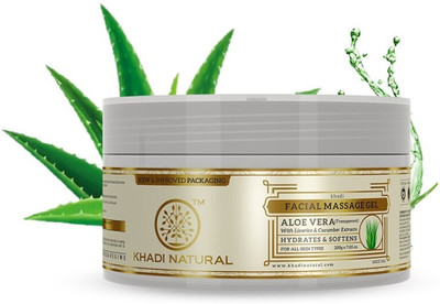 KHADI NATURAL Ayurvedic Aloe Vera Gel|Moisturizing|Remove Dead Skin|Natural glow(200 g)