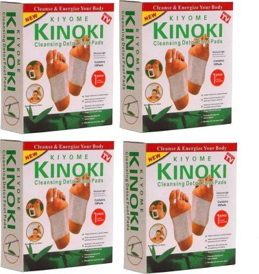 KIYOME KINOKI Cleansing Detox Foot Pads with Eye Care Cool Mask (Aloe Vera based) Massager (Multicolor)(450 g)