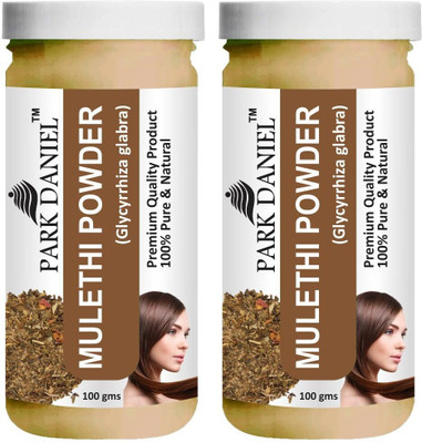 PARK DANIEL Pure and Natural Mulethi Powder - For Skin and Hair Combo Pack 2 bottles of 100 gms(200 gms)(200 g)