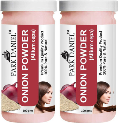 PARK DANIEL Natural Onion Powder- For Hair Mask Combo Pack 2 bottles of 100 gms(200 gms)(200 g)