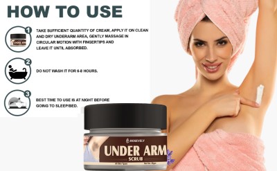 Rosevely Under Arm Scrub For Whitening/Dark Spot Removal Body Scrub For All Skin Type(50 g)