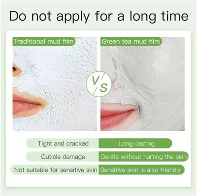 GFSU Green Tea Mud Mask Deep Cleaning Oil Control Moisturizing Hydrating Skin  Face Shaping Mask