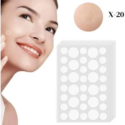 glam more Acne Pimple Patch (72 Dots / Invisible Facial Stickers Cover) x-20(20 g)