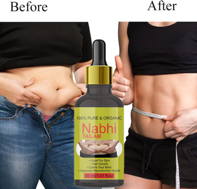 SinghSaab Nabhi Tailam Belly Button Oil Fat Reduce Oil Slimming haping Solution(30 ml)