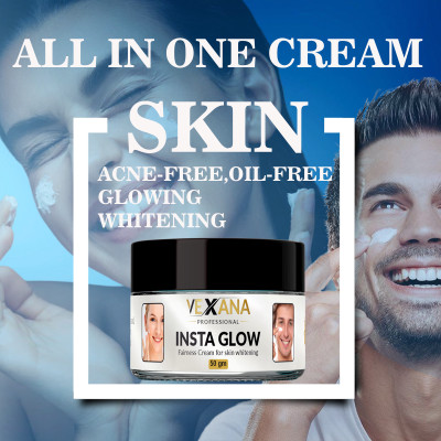 vexana Insta Glow Fairness Cream for Men & Woman , with SPF50 | Paraben & Sulphate Free(50 g)