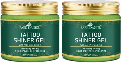 PARK DANIEL Tattoo Shiner Gel with AloeVera Extract Heals Skin Pack 2 of 100G(200 g)